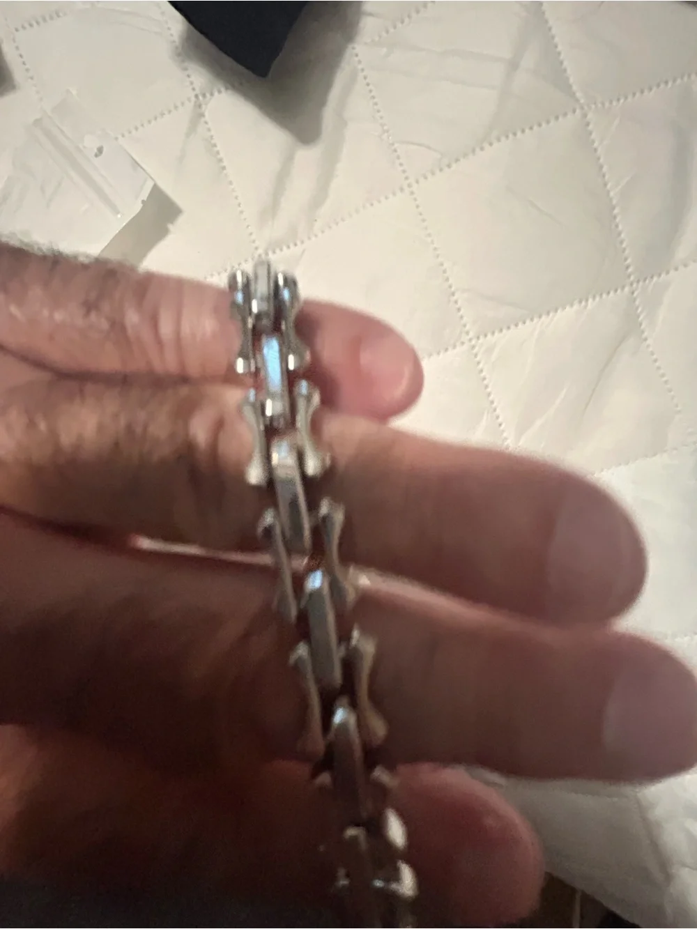 Invicta Silver-Tone Linked Bracelet Watch Bracelet
